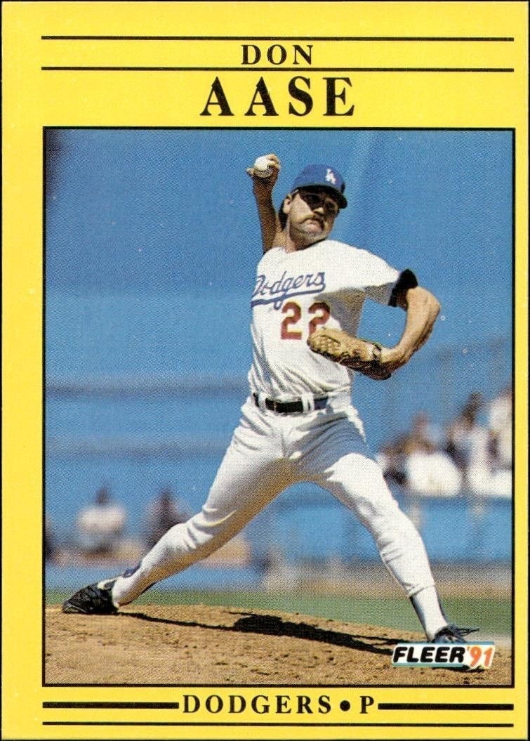 1991 Fleer Don Aase #193