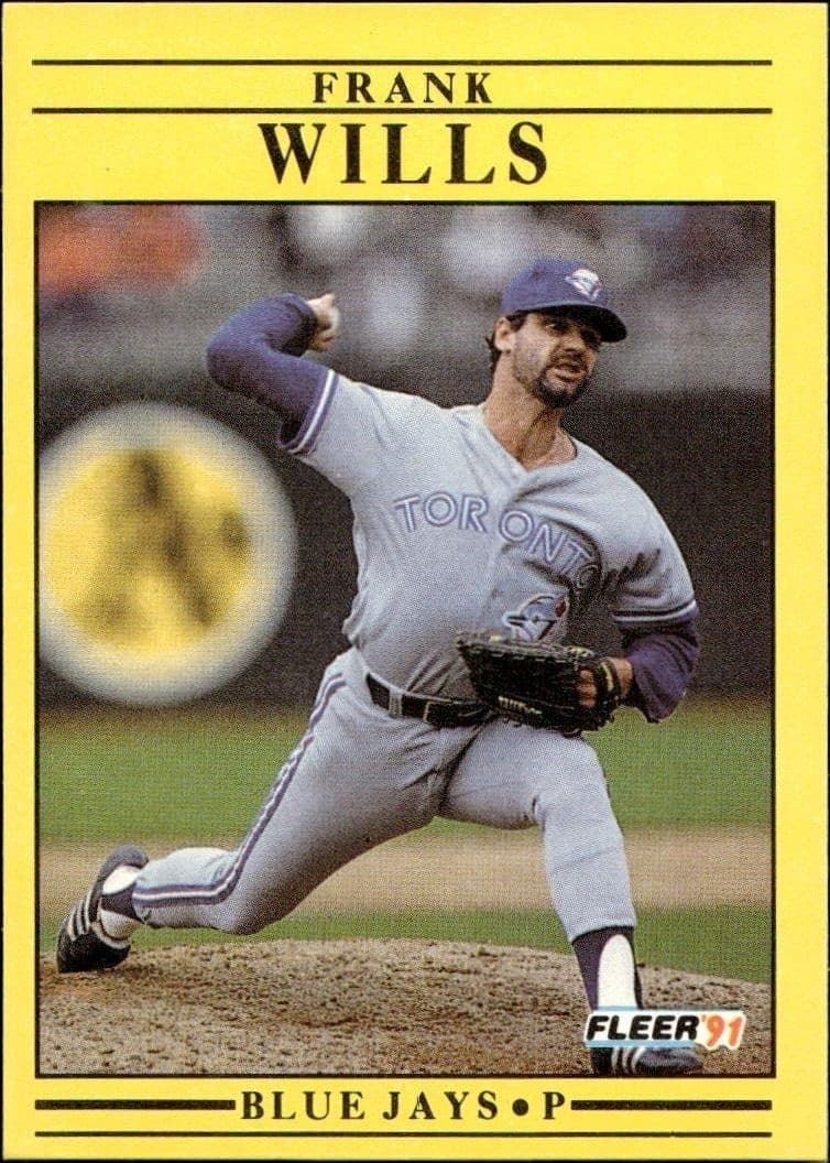 1991 Fleer Frank Wills #191 trading card