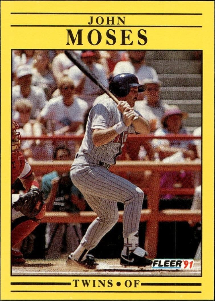 1991 Fleer John Moses #619 trading card
