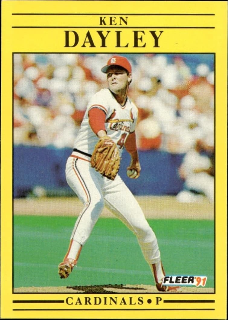 1991 Fleer Ken Dayley #630 trading card