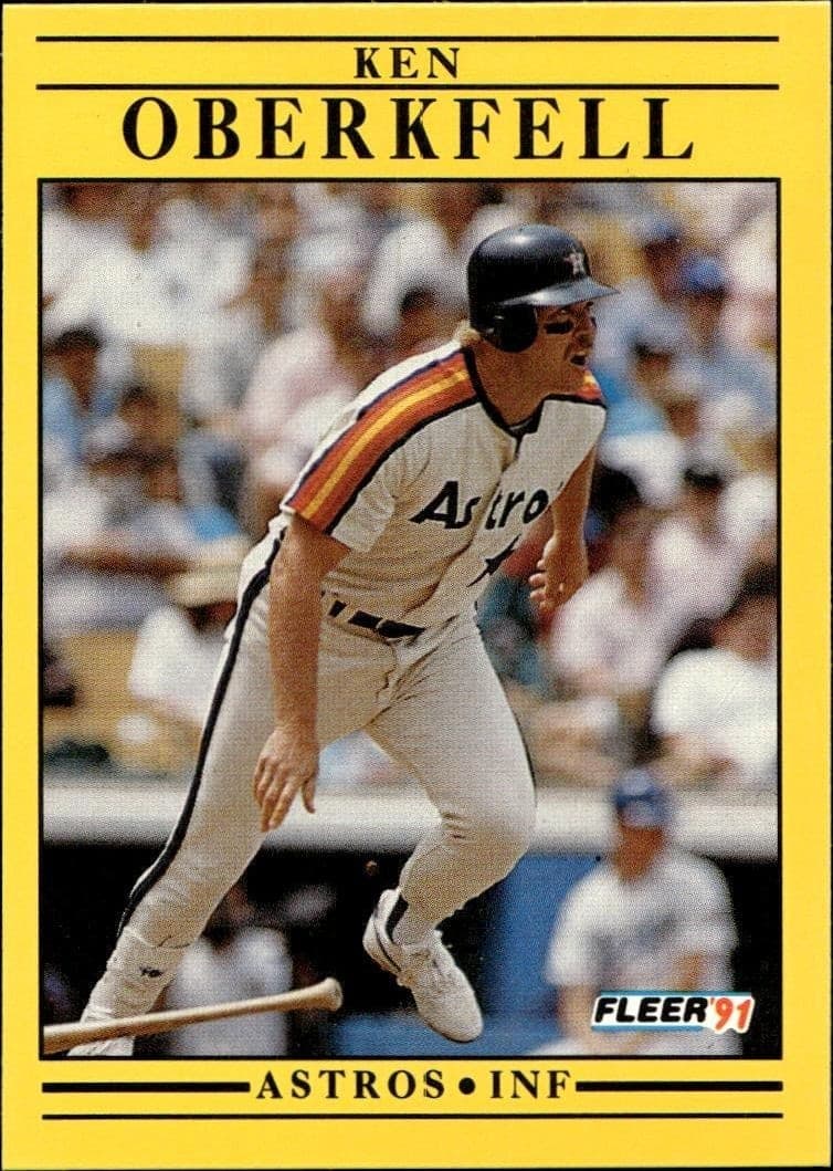 1991 Fleer Ken Oberkfell #511 trading card