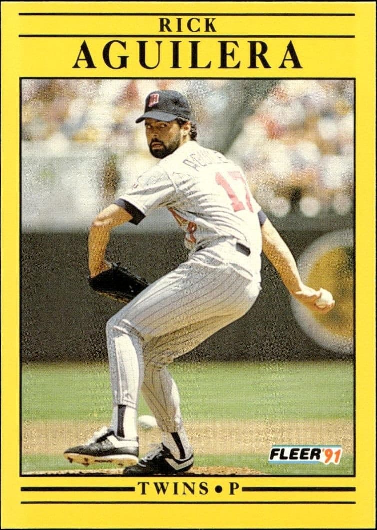 1991 Fleer Rick Aguilera #602 trading card