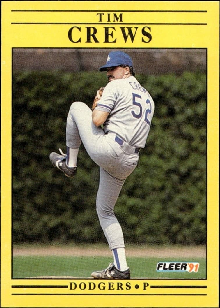 1991 Fleer Tim Crews #197 trading card