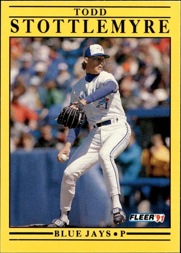 1991 Fleer Todd Stottlemyre #186 trading card