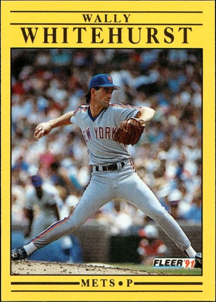 1991 Fleer Wally Whitehurst #166 trading card