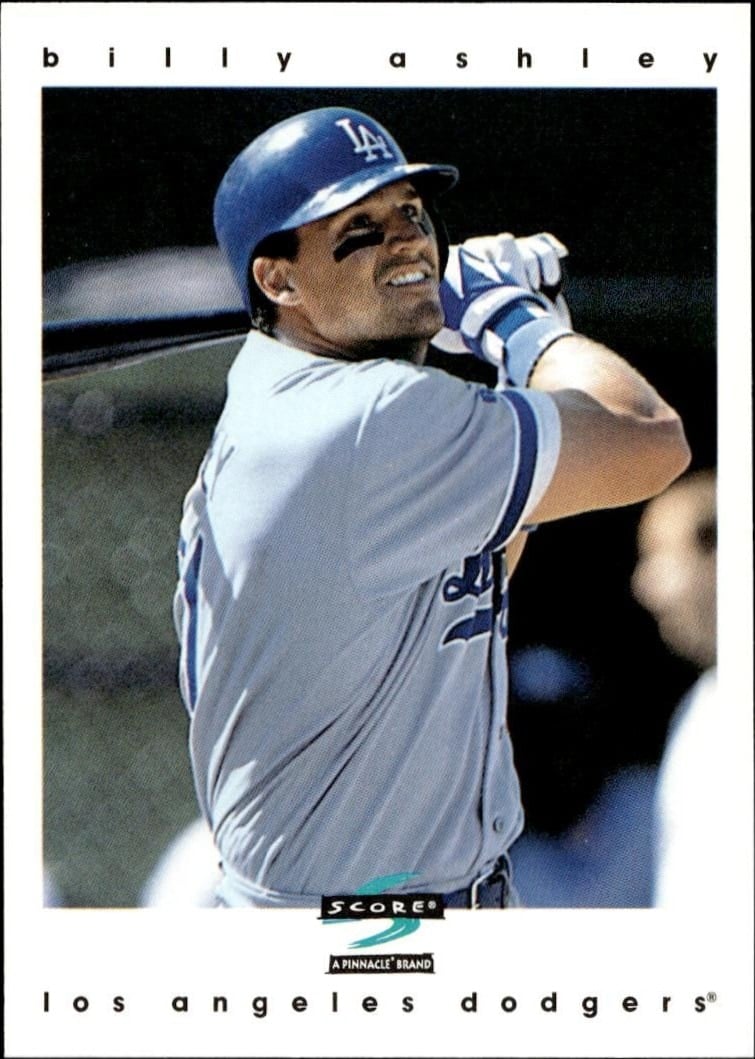 Billy Ashley 1997 Pinnacle Score #409 Baseball Trading Card - Front 1997 Pinnacle Score Billy Ashley #409 baseball trading card front