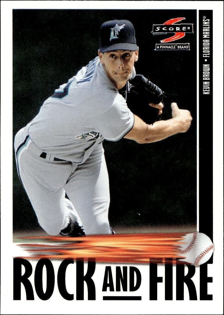 Kevin Brown 1997 Pinnacle Score #532 Baseball Trading Card - Front 1997 Pinnacle Score Kevin Brown #532 baseball trading card front