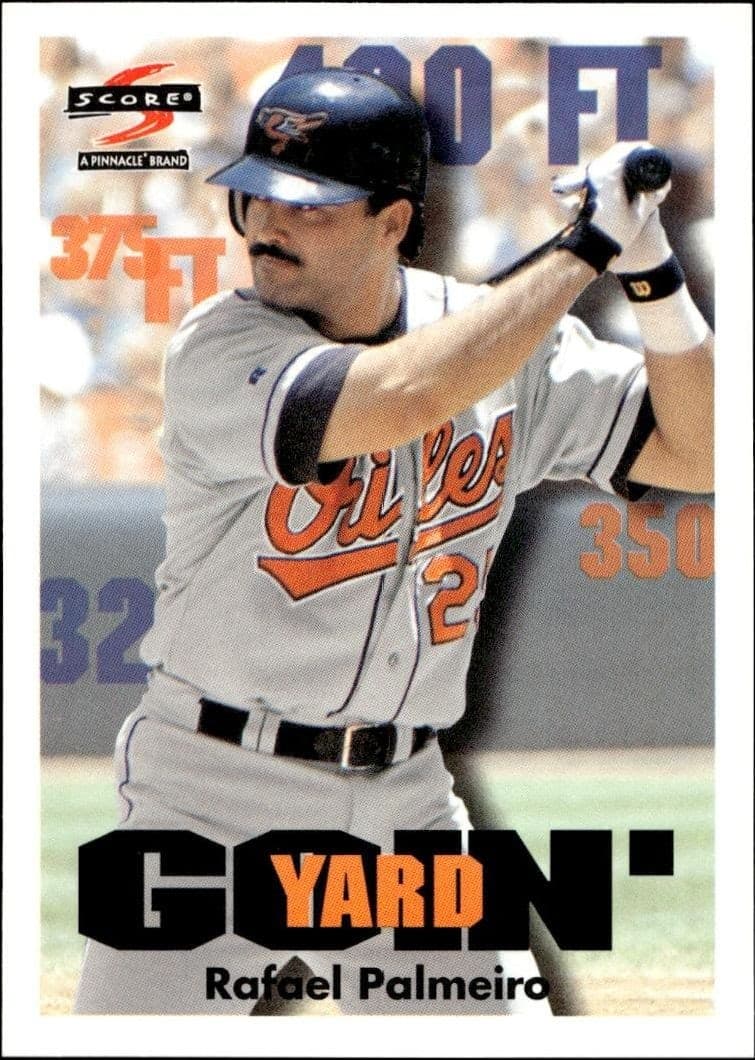 1997 Pinnacle Score Rafael Palmeiro #497 trading card