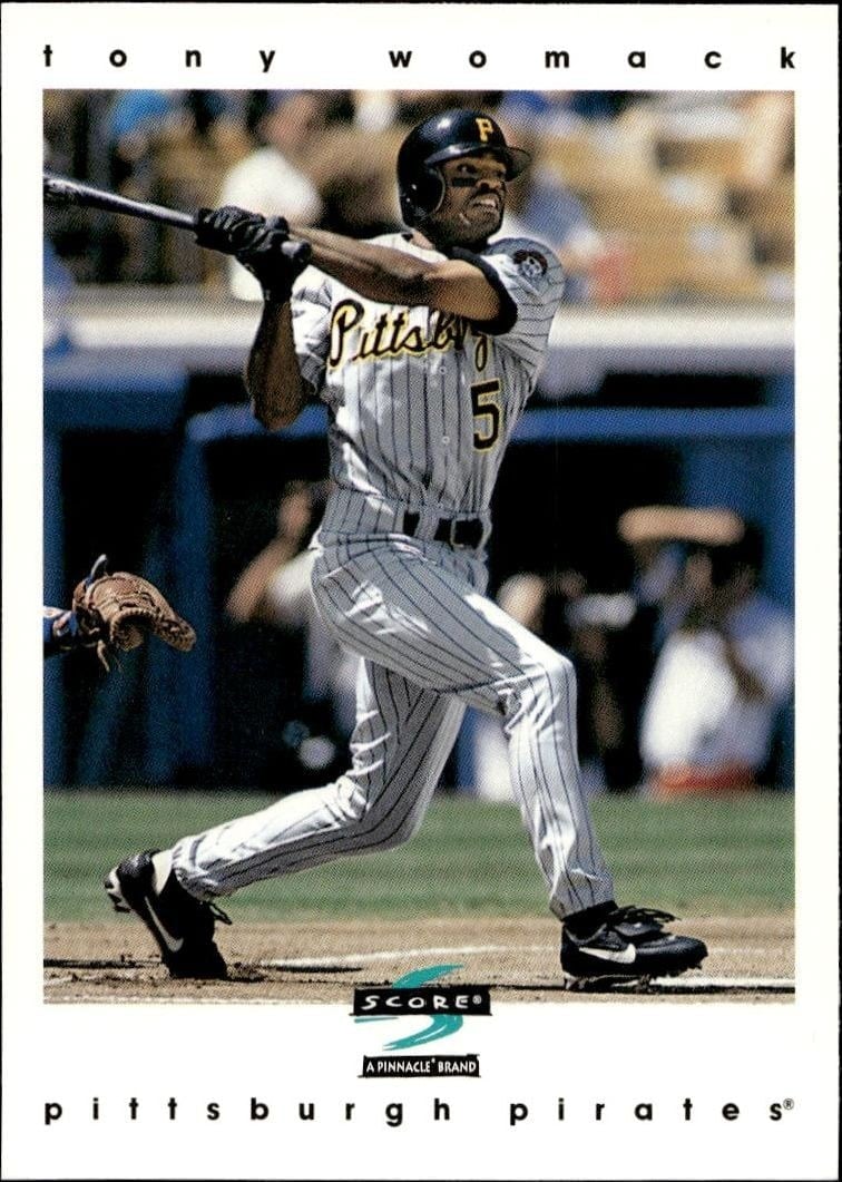 Tony Womack 1997 Pinnacle Score #469 Baseball Trading Card - Front 1997 Pinnacle Score Tony Womack #469 baseball trading card front