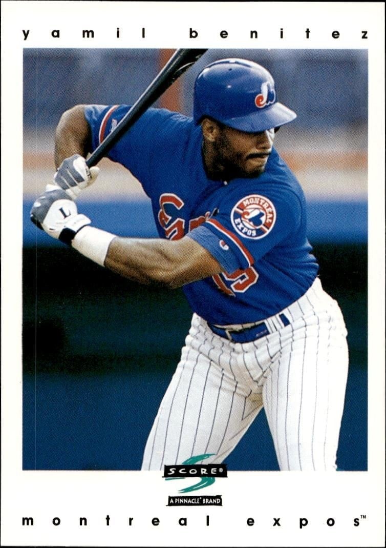 Yamil Benitez 1997 Pinnacle Score #303 Baseball Trading Card - Front 1997 Pinnacle Score Yamil Benitez #303 baseball trading card front
