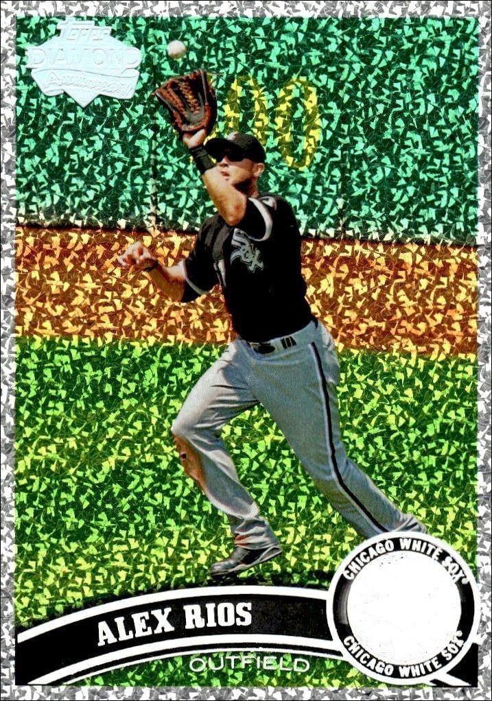 Alex Rios 2011 Topps #307 Baseball Trading Card - Front 2011 Topps Alex Rios #307 baseball trading card front