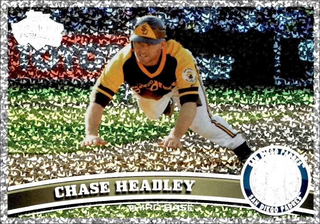 Chase Headley 2011 Topps #206 Baseball Trading Card - Front 2011 Topps Chase Headley #206 baseball trading card front