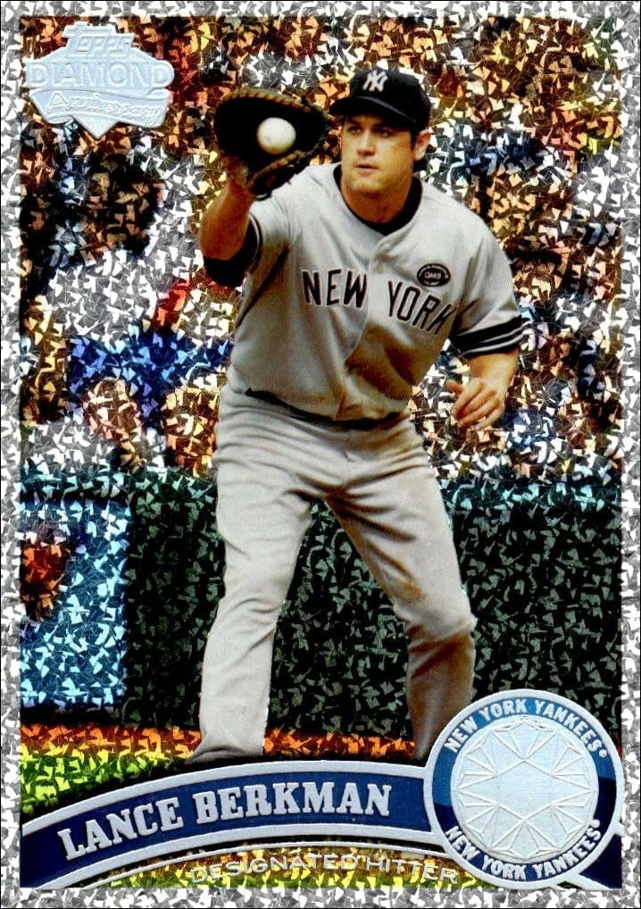 Lance Berkman 2011 Topps #144 Baseball Trading Card - Front 2011 Topps Lance Berkman #144 baseball trading card front