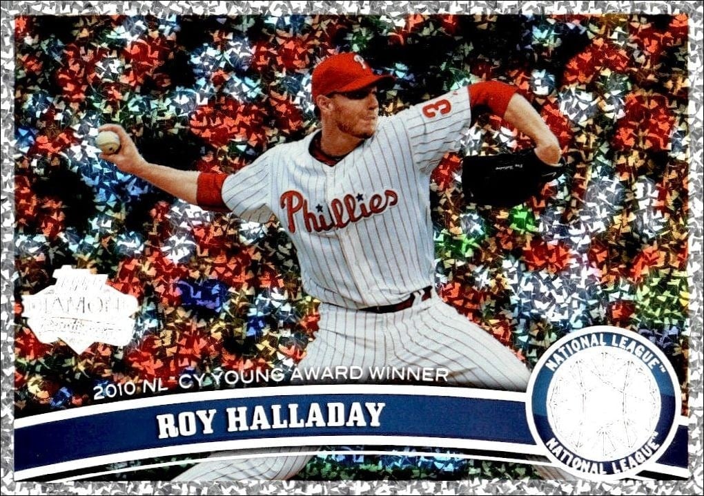 Roy Halladay 2011 Topps #146 Baseball Trading Card - Front 2011 Topps Roy Halladay #146 baseball trading card front