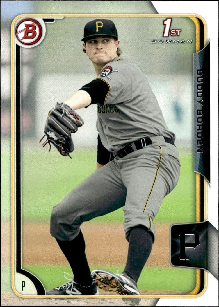 Buddy Borden 2015 Bowman Draft #BP63 Baseball Trading Card - Front 2015 Bowman Draft Buddy Borden #BP63 baseball trading card front