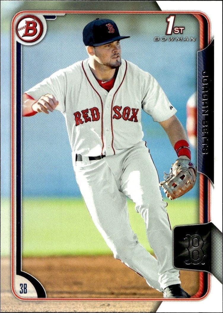 Jordan Betts 2015 Bowman Draft #BP64 Baseball Trading Card - Front 2015 Bowman Draft Jordan Betts #BP64 baseball trading card front