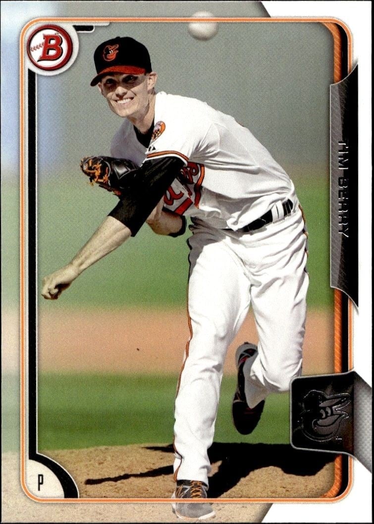Tim Berry 2015 Bowman Draft #BP106 Baseball Trading Card - Front 2015 Bowman Draft Tim Berry #BP106 baseball trading card front