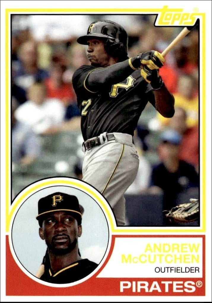 Andrew McCutchen 2015 Topps Archives #257 Baseball Trading Card - Front 2015 Topps Archives Andrew McCutchen #257 baseball trading card front