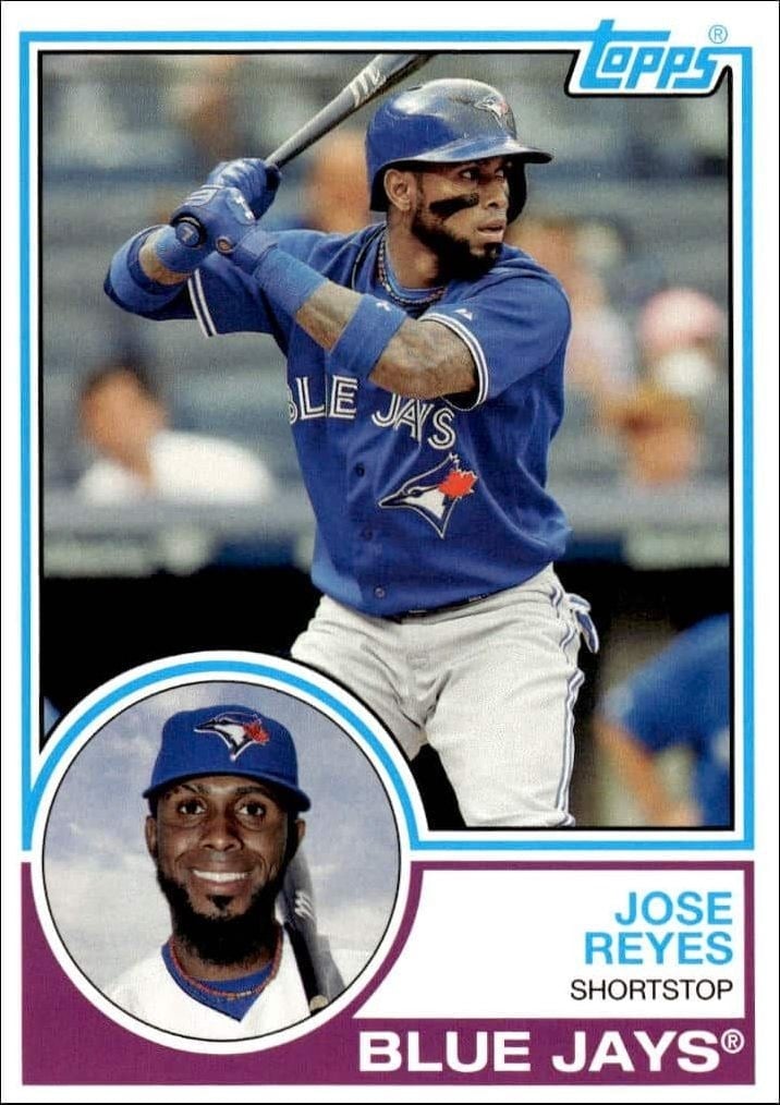 Jose Reyes 2015 Topps Archives #274 Baseball Trading Card - Front 2015 Topps Archives Jose Reyes #274 baseball trading card front
