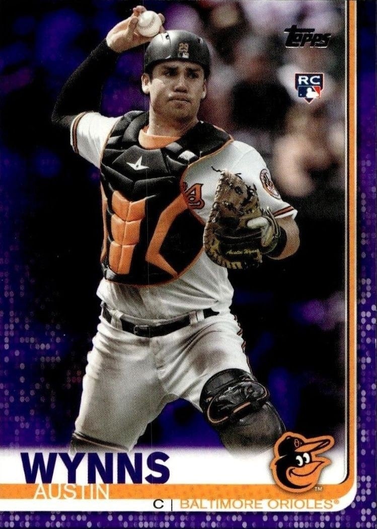 Austin Wynns 2019 Topps Series 2 #582 Baseball Trading Card - Front 2019 Topps Series 2 Austin Wynns #582 baseball trading card front