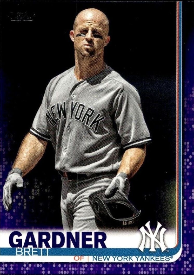 Brett Gardner 2019 Topps Series 2 #513 Baseball Trading Card - Front 2019 Topps Series 2 Brett Gardner #513 baseball trading card front