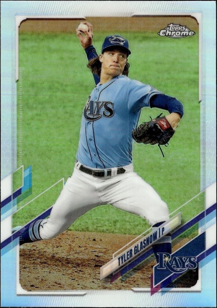 Tyler Glasnow 2021 Topps #129 Baseball Trading Card - Front 2021 Topps Tyler Glasnow #129 baseball trading card front