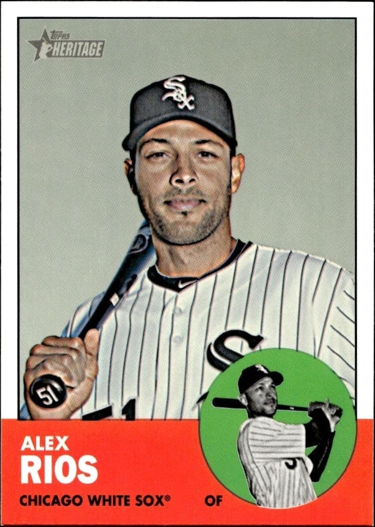 2012 Topps Heritage High Number Alex Rios #H625 trading card