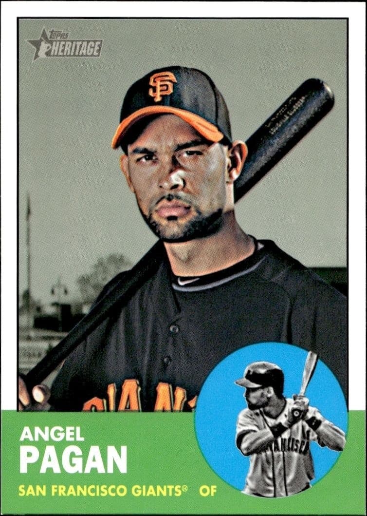 2012 Topps Heritage High Number Angel Pagan #H613 trading card