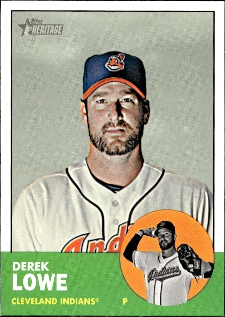 2012 Topps Heritage High Number Derek Lowe #H602 trading card