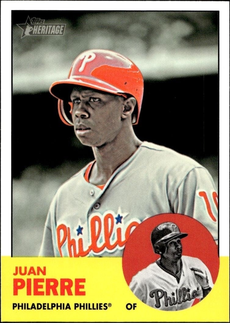 2012 Topps Heritage High Number Juan Pierre #H614 trading card