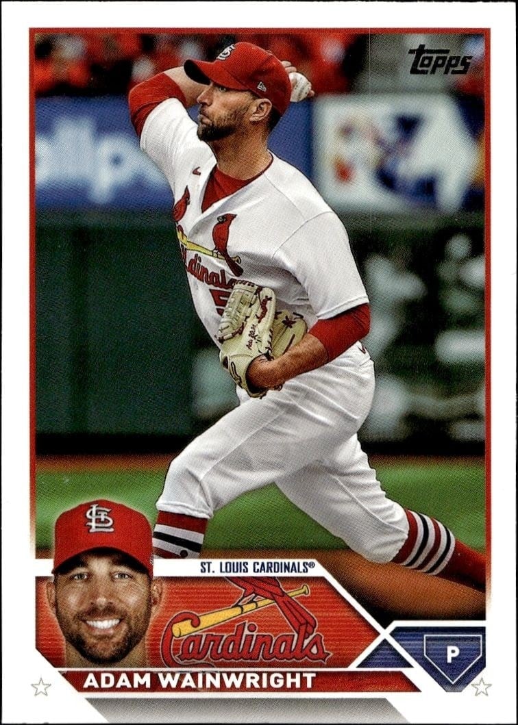 Adam Wainwright 2023 Topps #39 Baseball Trading Card - Front 2023 Topps Adam Wainwright #39 baseball trading card front
