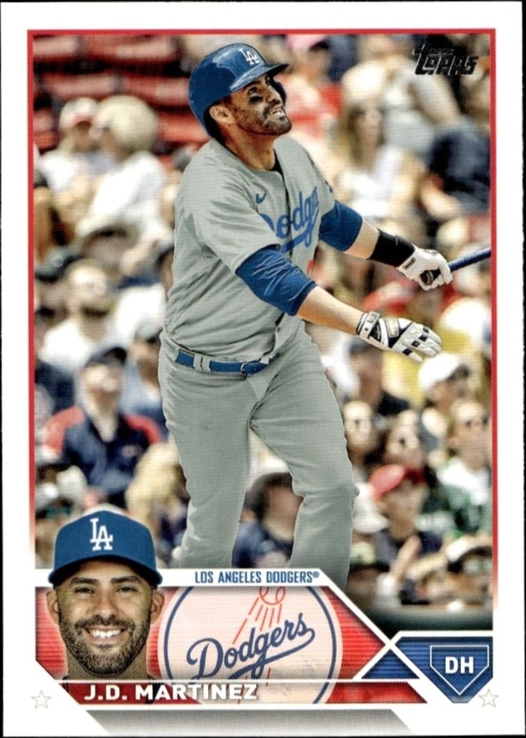 J.d. Martinez 2023 Topps #126 Baseball Trading Card - Front 2023 Topps J.d. Martinez #126 baseball trading card front