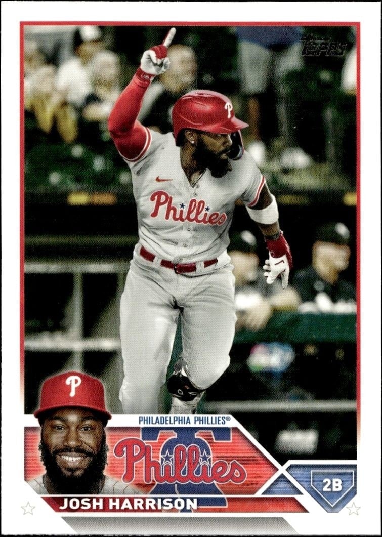 Josh Harrison 2023 Topps Series 2 #504 Baseball Trading Card - Front 2023 Topps Series 2 Josh Harrison #504 baseball trading card front