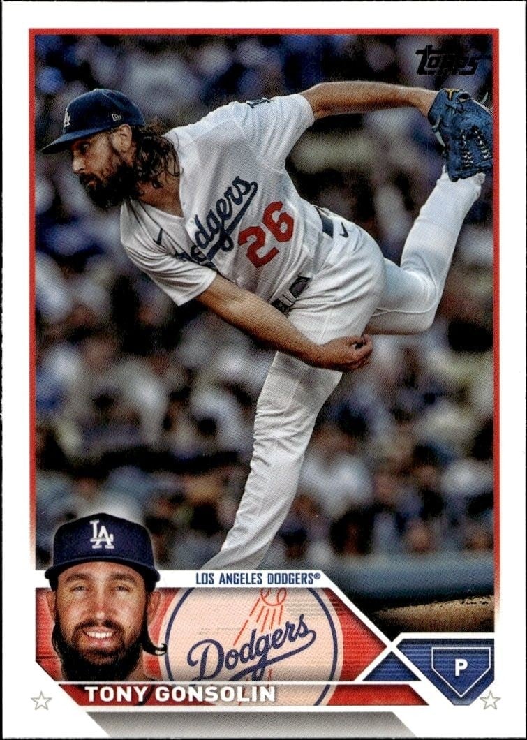 Tony Gonsolin 2023 Topps #202 Baseball Trading Card - Front 2023 Topps Tony Gonsolin #202 baseball trading card front