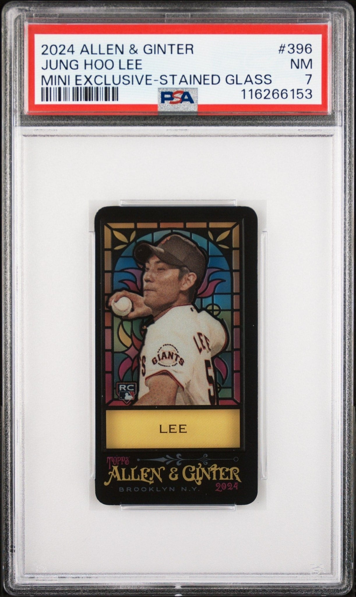Jung Hoo Lee 2024 Topps Allen & Ginter #396 Baseball Trading Card - Front 2024 Topps Allen & Ginter Jung Hoo Lee #396 baseball trading card front
