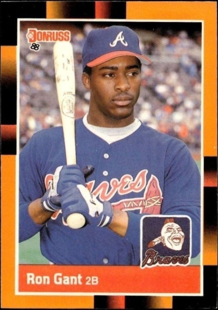 Ron Gant 1988 Donruss Baseball's Best #2 Baseball Trading Card - Front 1988 Donruss Baseball's Best Ron Gant #2 baseball trading card front