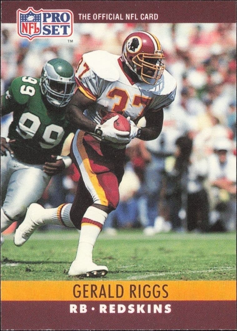 1990 Pro-Set Gerald Riggs #329 trading card