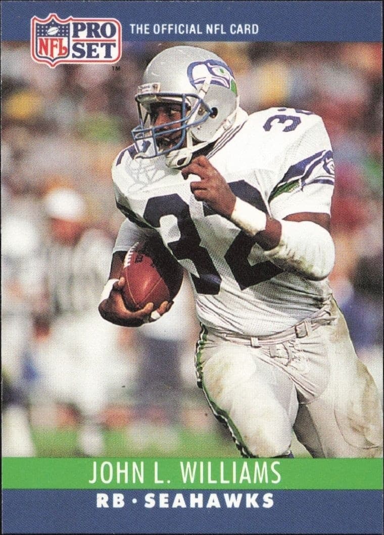 1990 Pro-Set John L. Williams #306 trading card