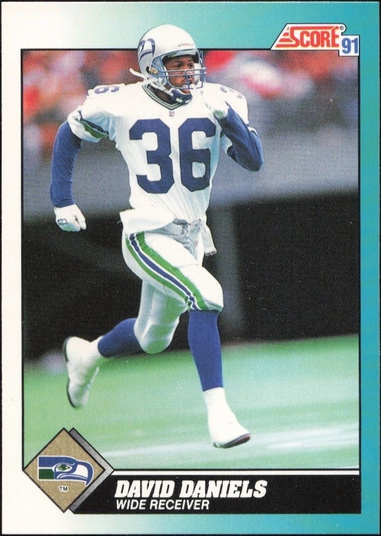 David Daniels 1991 Score Supplemental #105T Football Trading Card - Front 1991 Score Supplemental David Daniels #105T football trading card front