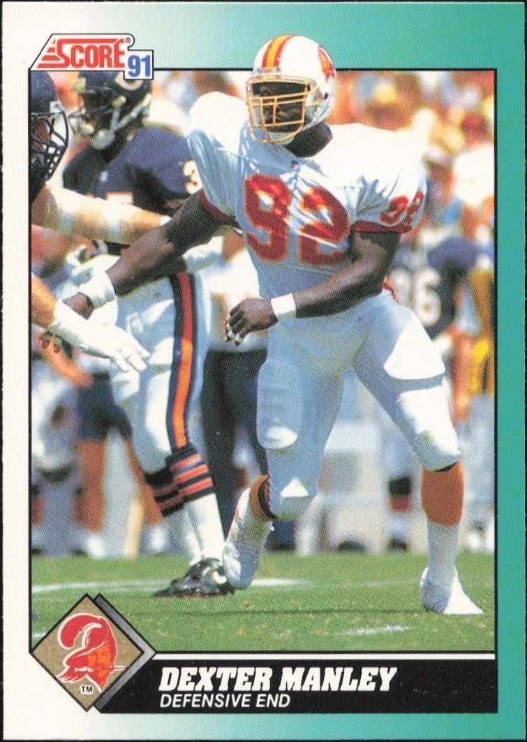 Dexter Manley 1991 Score Supplemental #17T Football Trading Card - Front 1991 Score Supplemental Dexter Manley #17T football trading card front