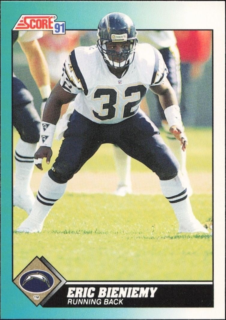 1991 Score Supplemental Eric Bieniemy #95T trading card