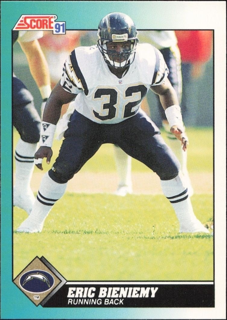 1991 Score Supplemental Eric Bieniemy #95T