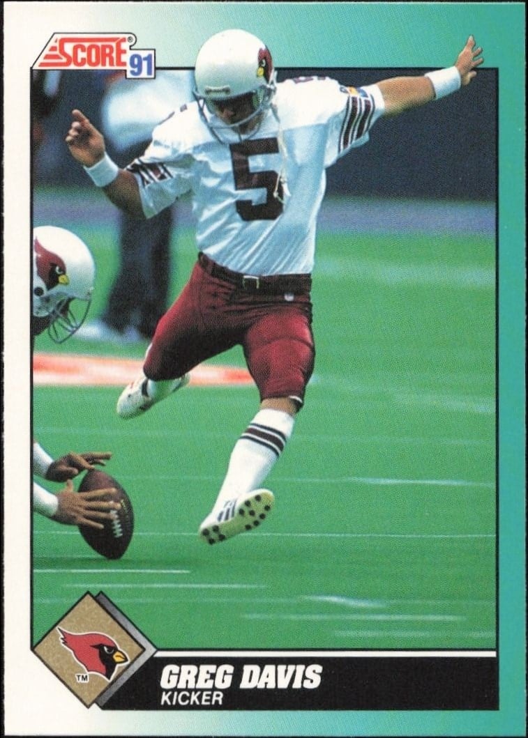 Greg Davis 1991 Score Supplemental #16T Football Trading Card - Front 1991 Score Supplemental Greg Davis #16T football trading card front