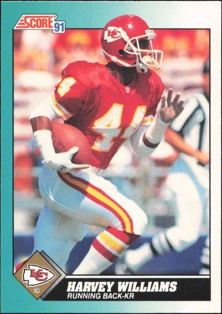 1991 Score Supplemental Harvey Williams #89T trading card