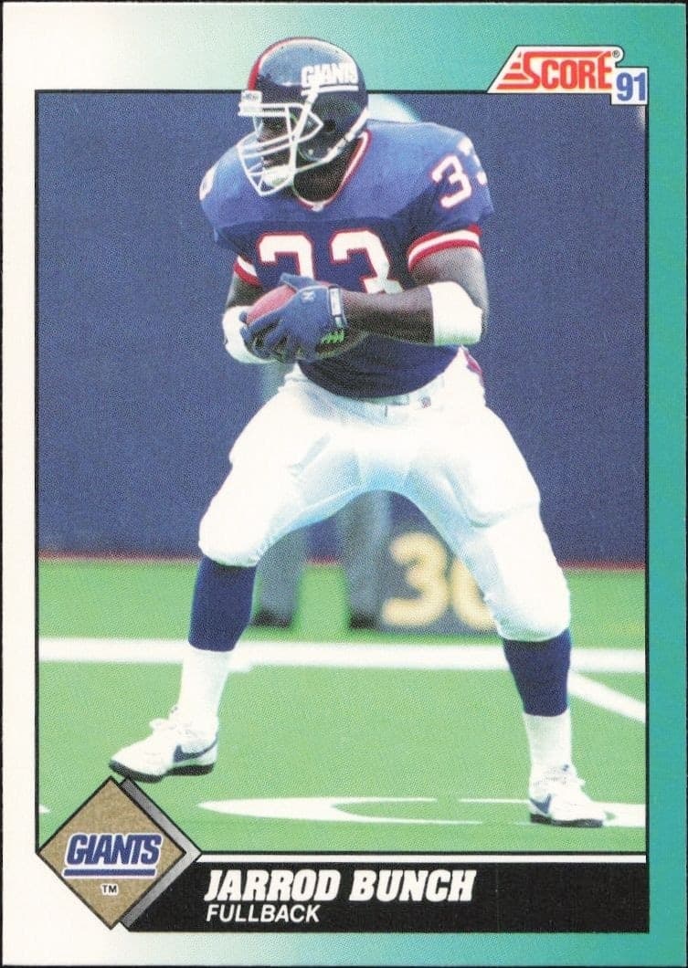 1991 Score Supplemental Jarrod Bunch #42T trading card