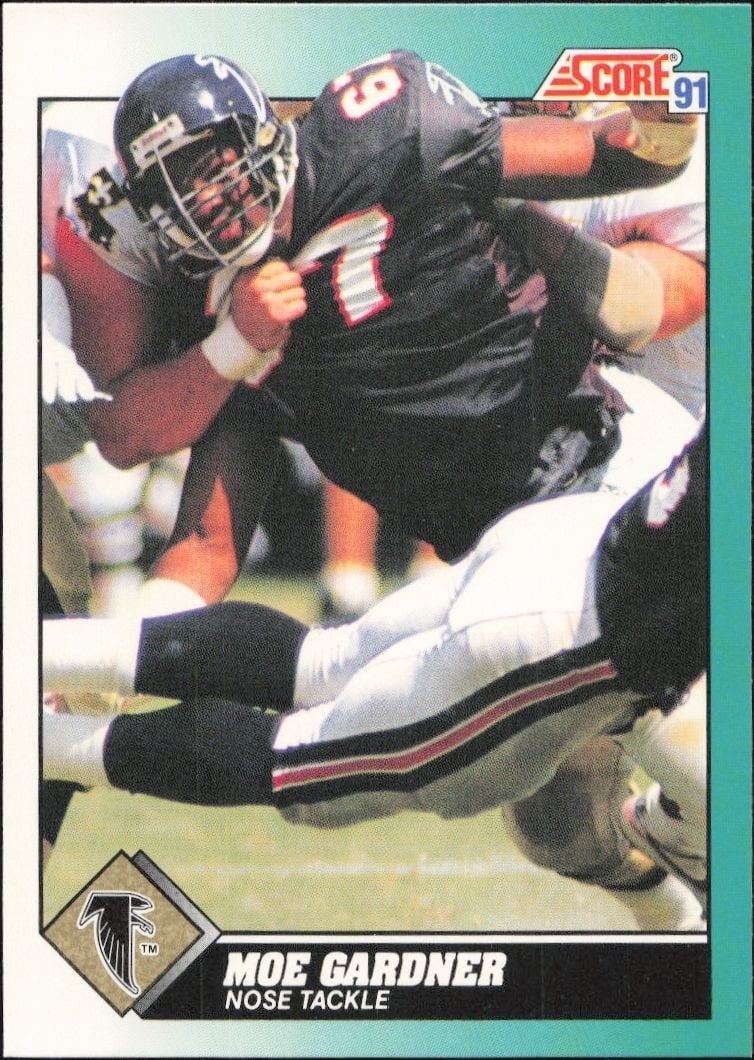 Moe Gardner 1991 Score Supplemental #64T Football Trading Card - Front 1991 Score Supplemental Moe Gardner #64T football trading card front