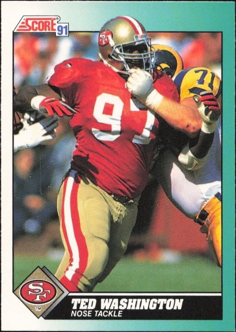 1991 Score Supplemental Ted Washington #18T trading card