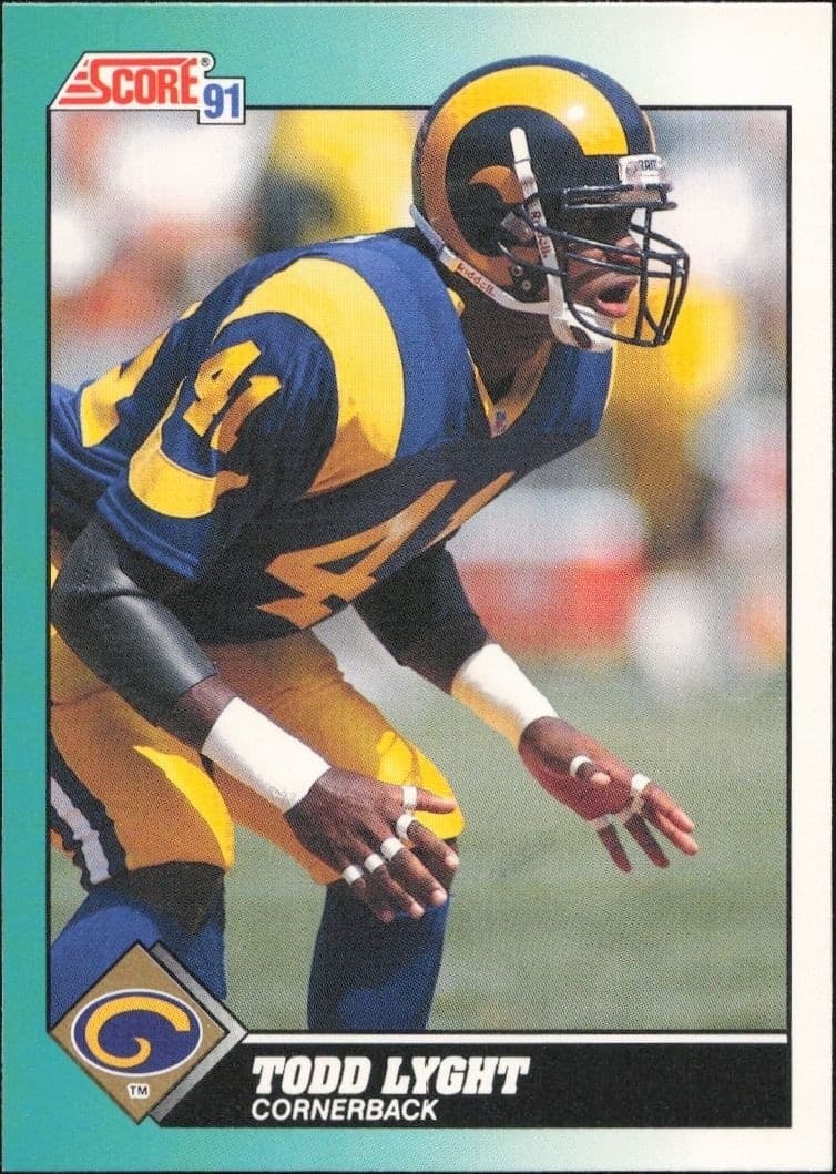 1991 Score Supplemental Todd Lyght #90T trading card