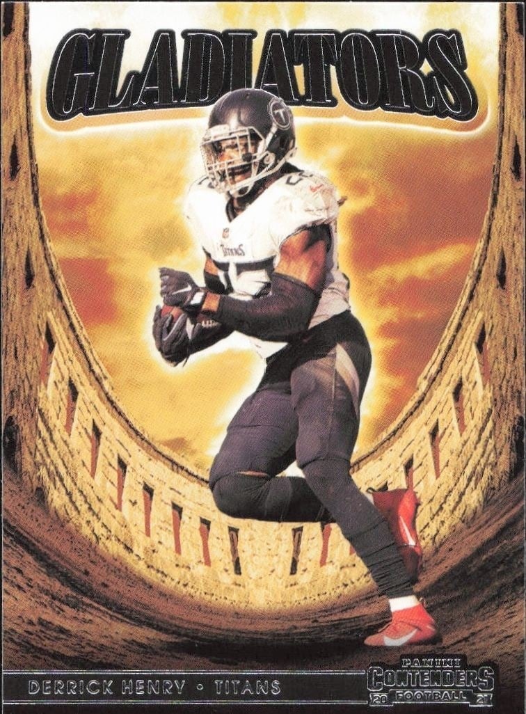 Derrick Henry 2021 Panini Contenders #GLD-DHE Football Trading Card - Front 2021 Panini Contenders Derrick Henry #GLD-DHE football trading card front