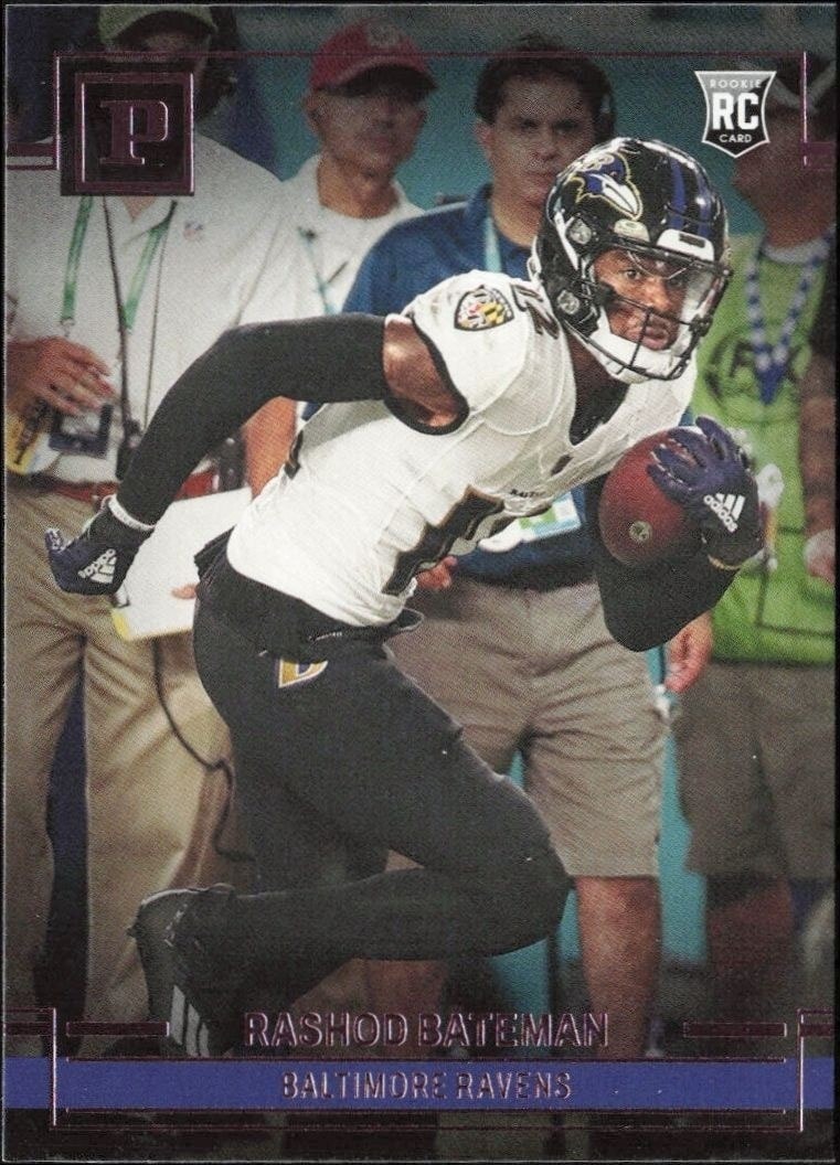 2021 Panini Chronicles Rashod Bateman #PA-28 trading card